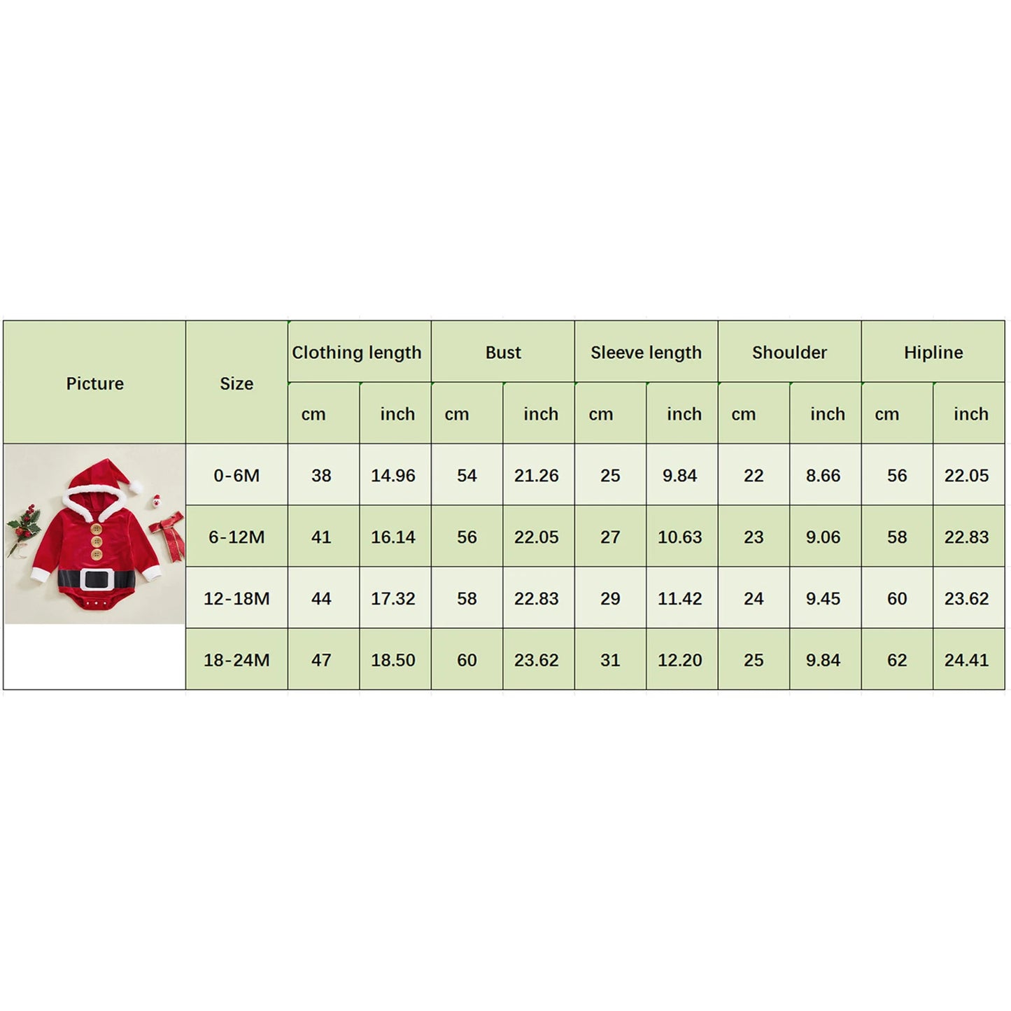 0-24M Infant Baby Red Christmas Rompers Fall Winter Cute Long Sleeve Plush Patchwork Hooded Jumpsuit for Girls Boys
